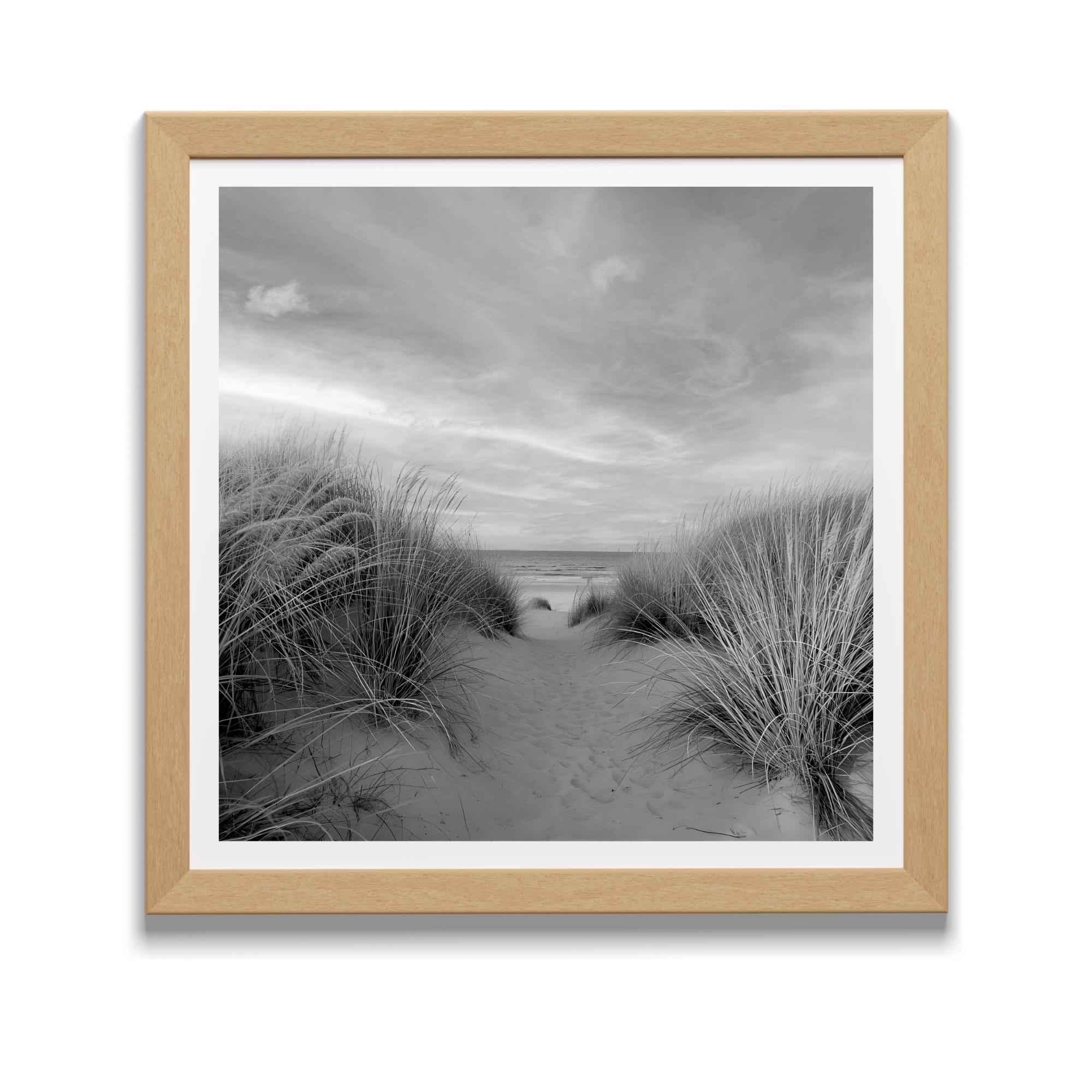 Black and White Coastal Dunes Print | Beach Path Seascape Photography | Minimalist Sand Decor - Image 10