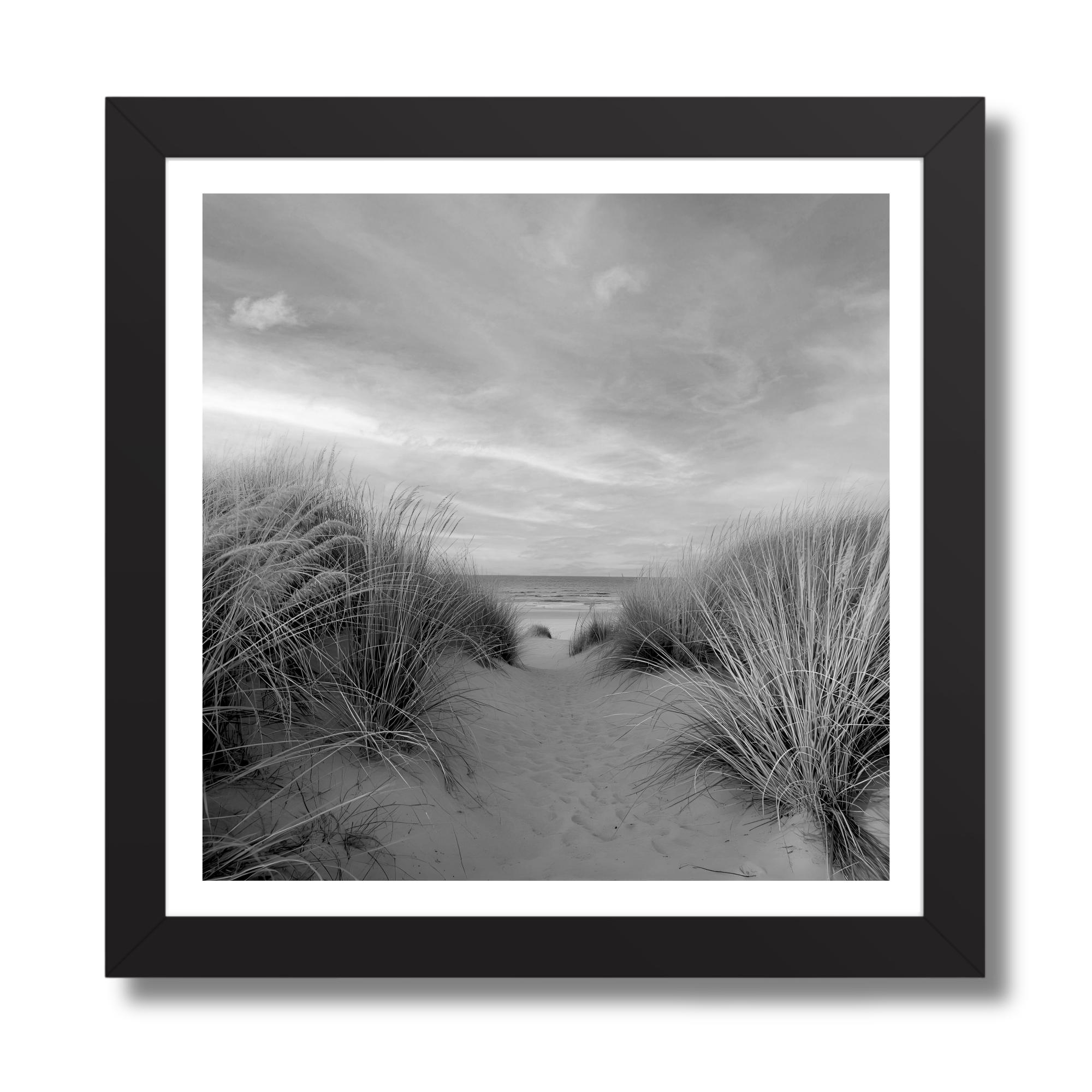 Black and White Coastal Dunes Print | Beach Path Seascape Photography | Minimalist Sand Decor - Image 12