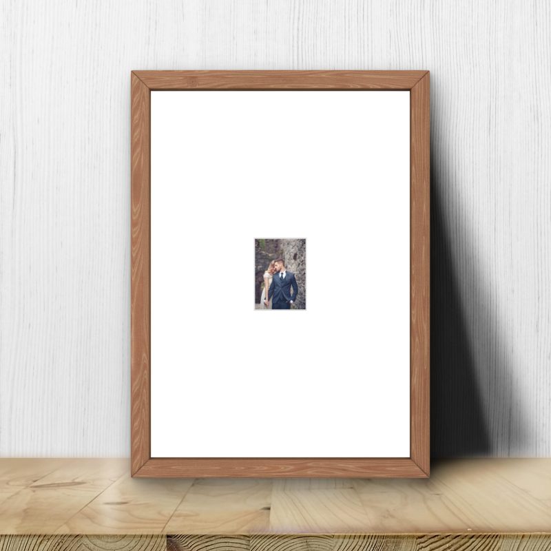 Oak Wood A4 Frame – Instax Mini Photo Display, Shelf or Wall Mount