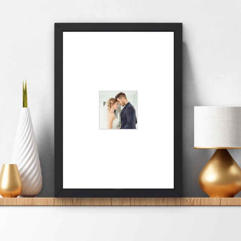 Handmade Black A4 Wooden Frame | Fits 75mm Instant Photo | UK Memory Display
