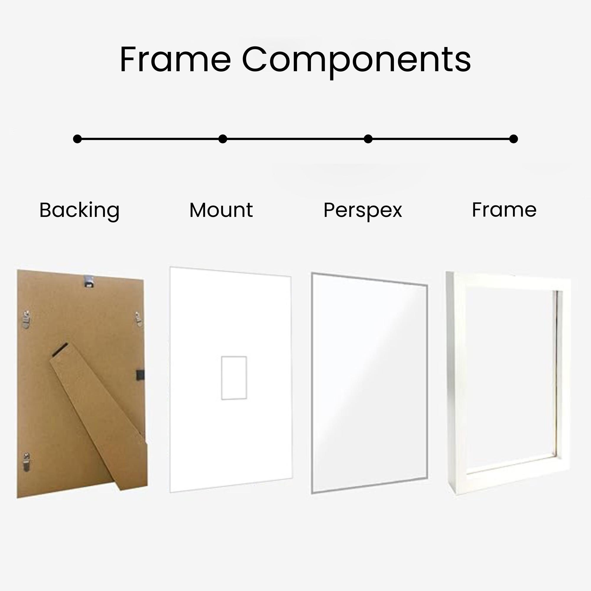 Handmade Wooden A4 Frame | White, 75x75mm Aperture for Instant Photos - Image 3