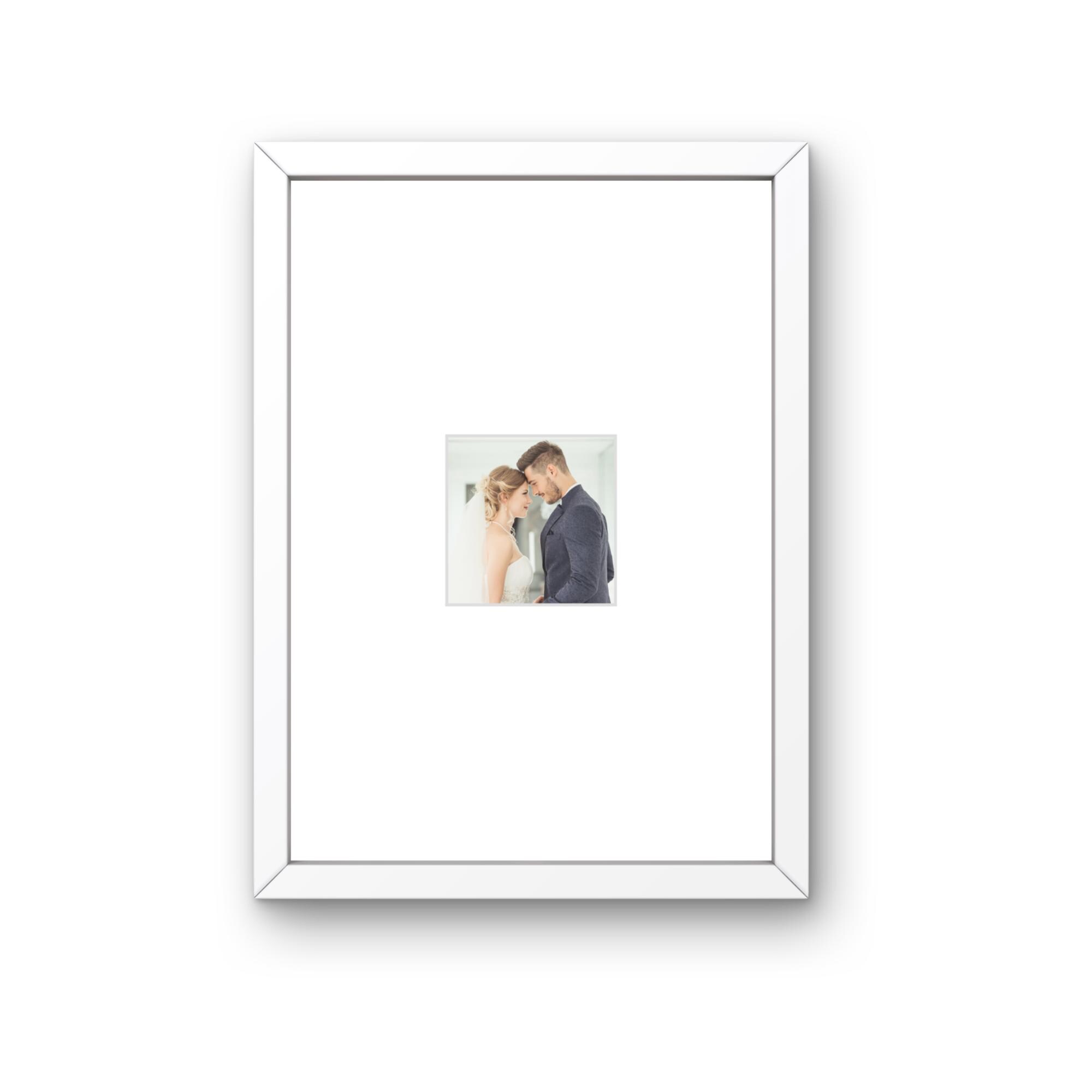 Handmade Wooden A4 Frame | White, 75x75mm Aperture for Instant Photos - Image 9
