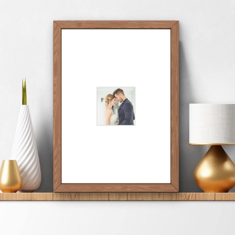 A4 Oak Wood Frame | Instant Photo Display | 75mm Retro Snap Memory Frame