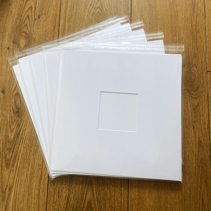 Square Deep Border Mounts, Gallery Style Presentation Pack for Artwork